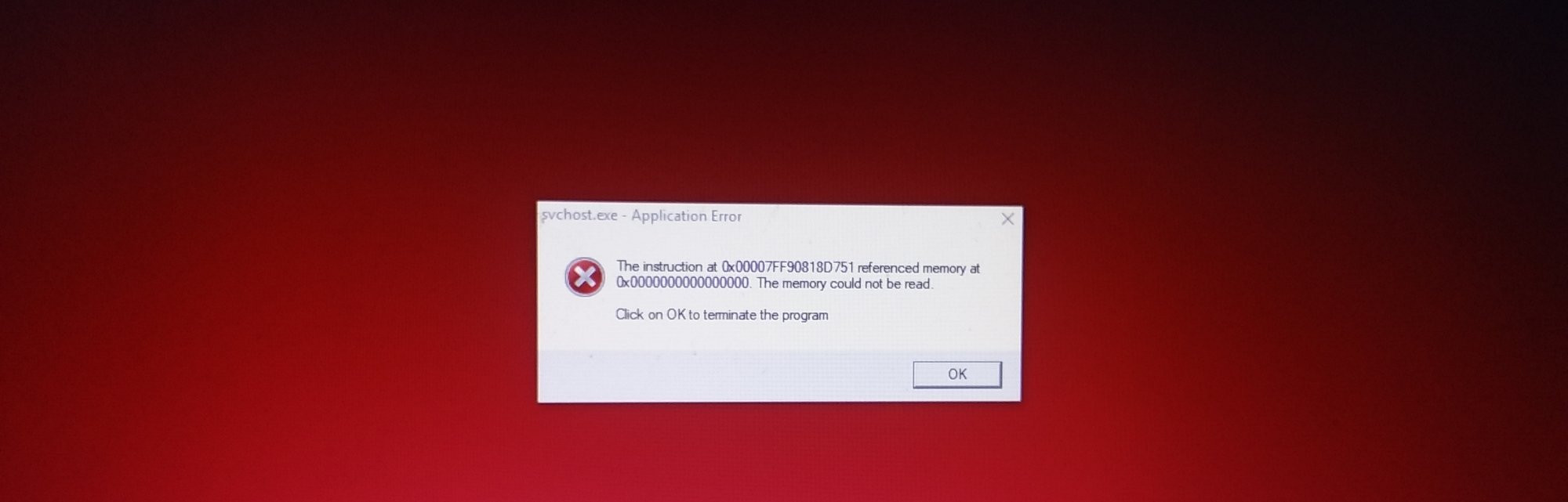 Svchosr.exe Application error db460714-6373-462a-9e2a-7035b4997be8?upload=true.jpg