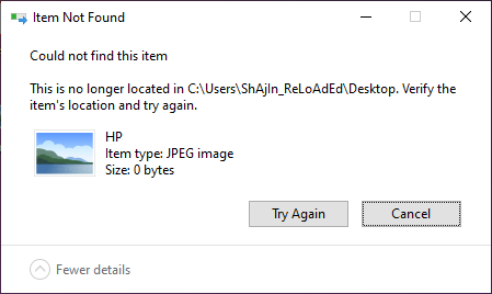 Zero byte files while sorting desktop icons. dbf62e05-8715-4fab-a550-40484cbba7bc?upload=true.png
