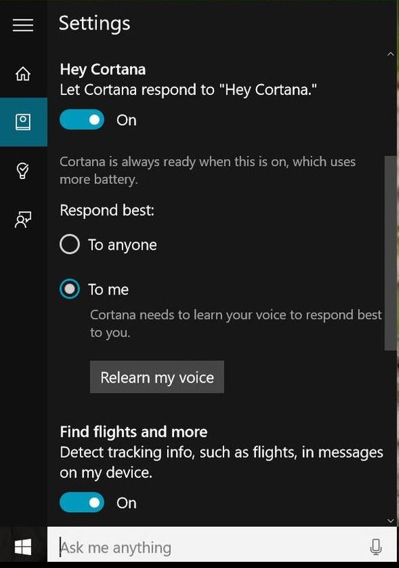 Set Cortana so that I can one-click to the microphone, then it goes away. dc0073c4-1ddb-43e8-9356-a9a6ed368375.jpg