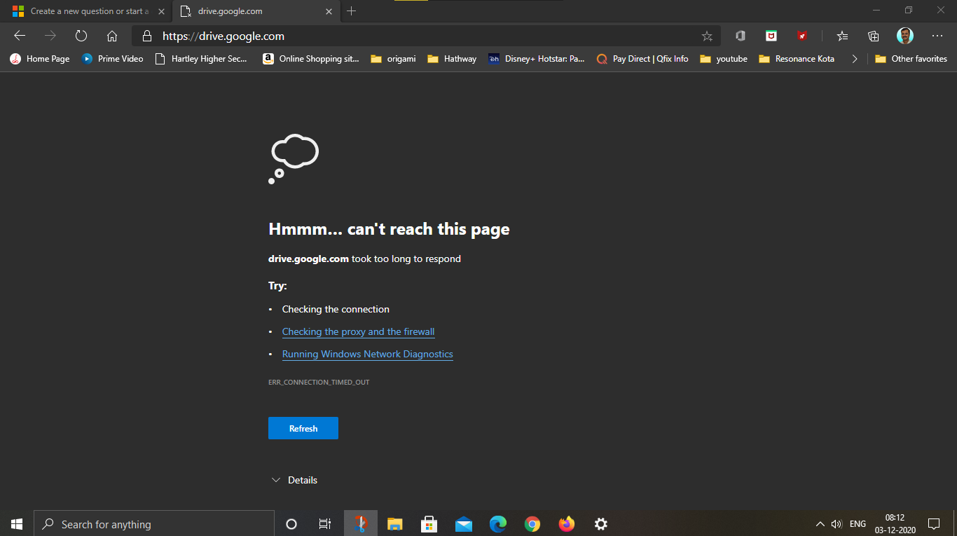 Can not access google drive in windows 20H2 version dc38b7f2-a14b-4e62-aab6-d480cd08d381?upload=true.png