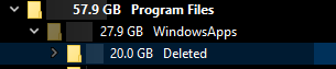What is Program Files>WindowsApps>Deleted for? Can I get rid of it? dc3baf32-b62b-4e4a-b4a1-c1aeacf156e7?upload=true.png