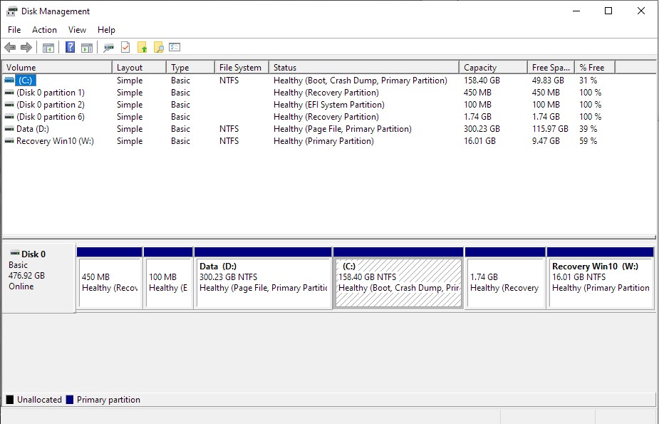 Windows 10 20H1 version 2004 Update Error - "We couldn't update the system reserved partition" dcffc72d-7a1f-430b-bca7-4489b9f1c75a?upload=true.jpg