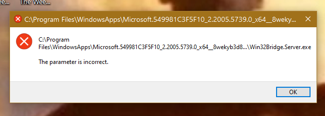 Updated to Windows 10 2020 and getting this error message. How do I fix it? dd03e0a6-ac88-4b45-a106-8199dc62db0f?upload=true.png