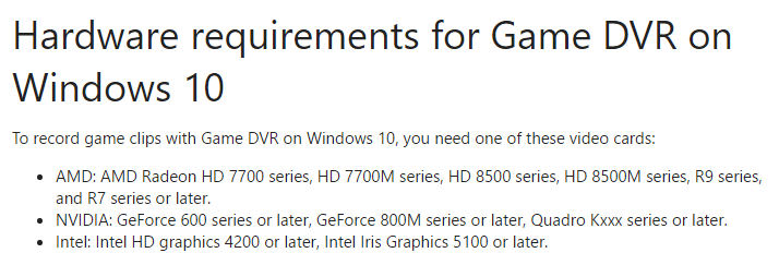 PC doesn´t meet hardware requirements for game bar. dd6ae14e-7832-4e3a-b599-3bd175b38e86.png
