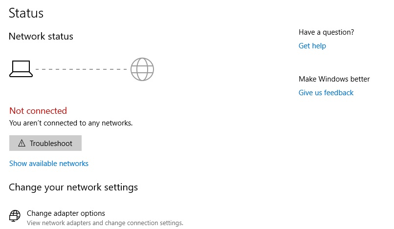 Wifi is connected and able to browse the internet, but Network status says it's disconnecte dd837e8d-2766-4a19-b0be-3474a0914d34?upload=true.jpg