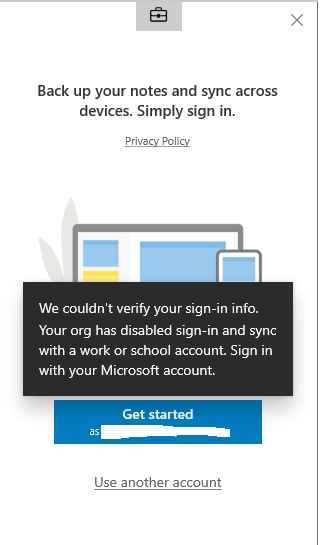 Enable Sign in and Sync using Work or School Account on Sticky Note on Windows 10 PC ddefa9a3-db3b-47a1-85e9-40e0ed57db27?upload=true.png