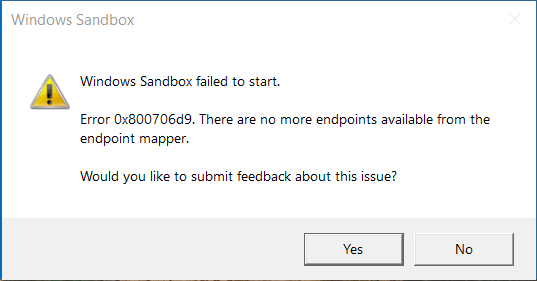 Windows 10 Sandbox failed to start- Error 0x800706d9 ddfc9573-4271-4c7f-9ad0-92c07b08cd22?upload=true.png
