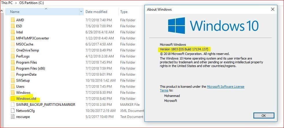 Can I delete the 'Windows.old' folder safely after Windows 10, version 1709 got updated to... de3c9211-1c4e-4380-82c6-411288210b9d?upload=true.jpg