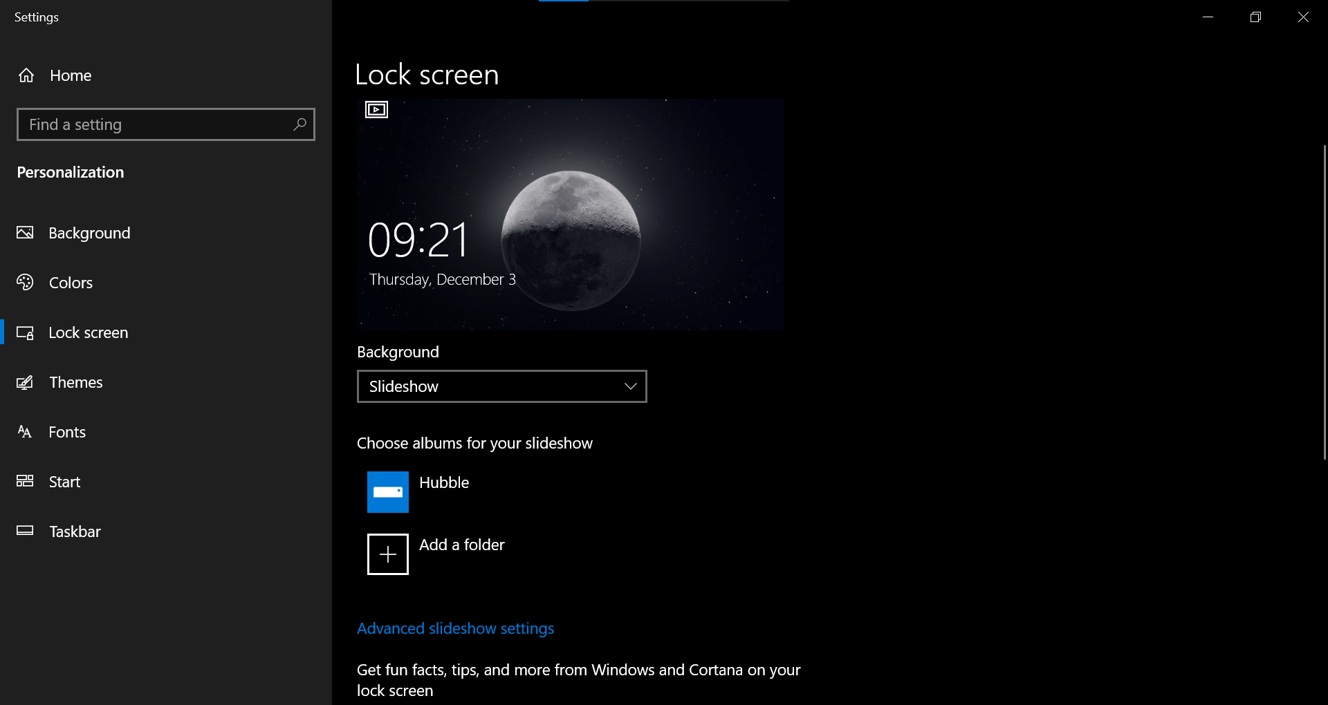 windows 10 lock screen error