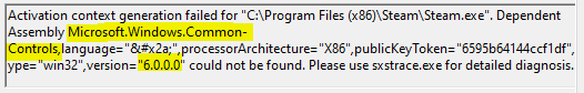 Incorrect side-by-side configuration Possibly a symptom of a deeper underlying problem deeab87e-3eb1-43c6-8761-d7fa3af4e725?upload=true.png