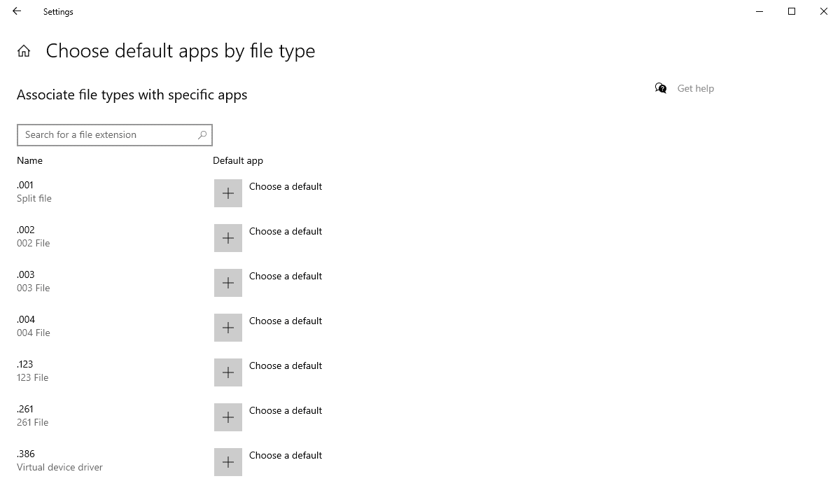 New features and changes in Window 10 version 20H2 default-apps-search.png