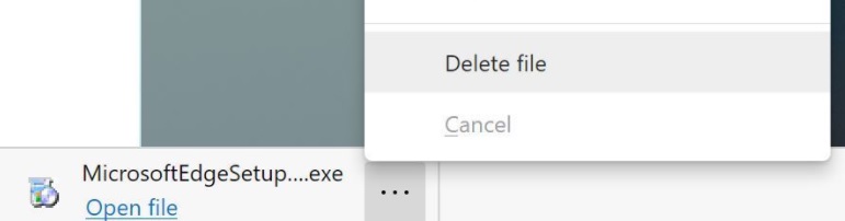 Microsoft Edge is getting controls overlay, new download experience Delete-file-downloads-UI.jpg