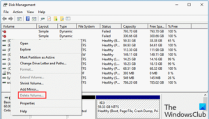 Unable to delete Disk Partition as Delete Volume option is greyed out on Windows 10 Delete-volume-option-is-greyed-out-Disk-Management-300x172.png