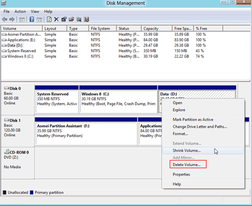 I need help with disk management for windows 10, to change space from D drive to C drive delete-volume.png