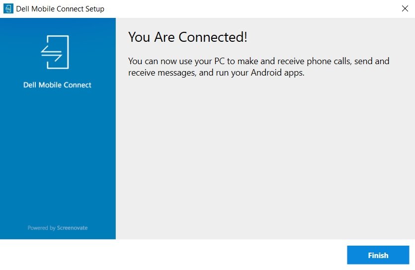 How to use Dell Mobile Connect app to make calls from Windows 10 PC Dell-Mobile-Connect-confirmation-screen.jpg