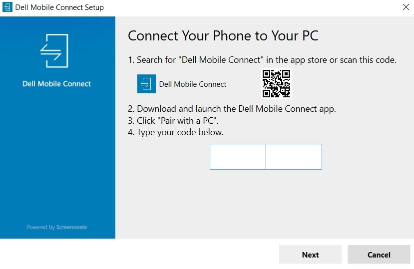 How to use Dell Mobile Connect app to make calls from Windows 10 PC Dell-Mobile-Connect-scan.jpg