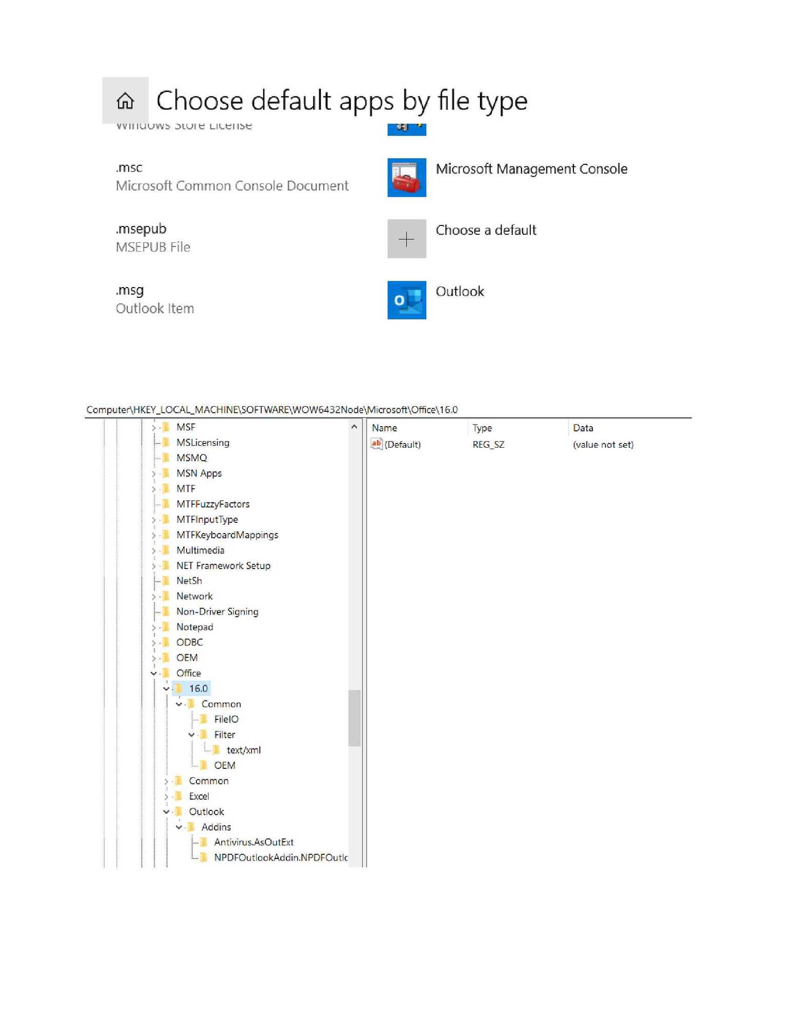 Outlook Office 365 errors "NOT DEFAULT MAIL CLIENT" even after verifying that IT IS df24c423-835a-45c6-a3b7-42abf8a4b043?upload=true.jpg