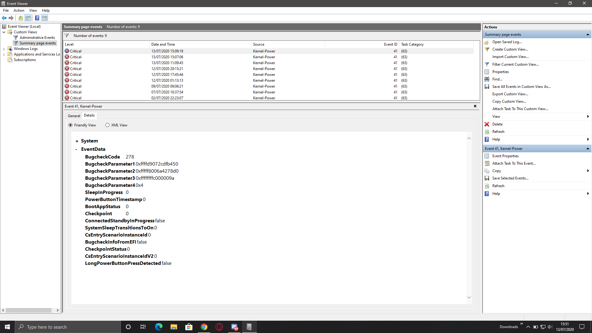 Kernel error 41 keeps happening when laptop is left idle. I also get screen flickering at... df8a41f6-6828-40d0-b9bb-15a2be963617?upload=true.png