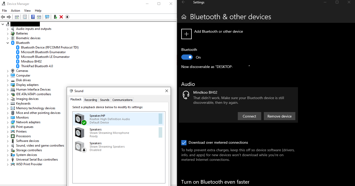 Bluetooth Pairs and Initially Connects but Does Not Show up in Playback Devices or... dfa6dfc1-40fe-47f8-a2d9-f2c22686760b?upload=true.png