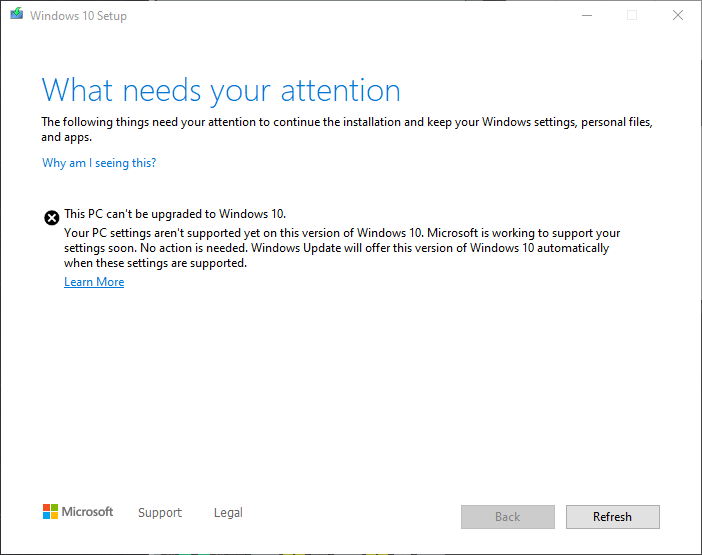New PC, it is October 2020, may 2020 update v2004 does not install. Please Microsoft, tell... dfedf12b-0175-4cfa-8359-d245c688b866?upload=true.png
