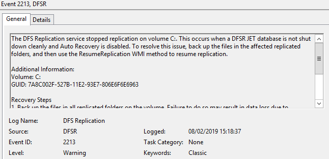 Fix: Missing Sysvol and Netlogon after domain controller promotion dfsr_1.png