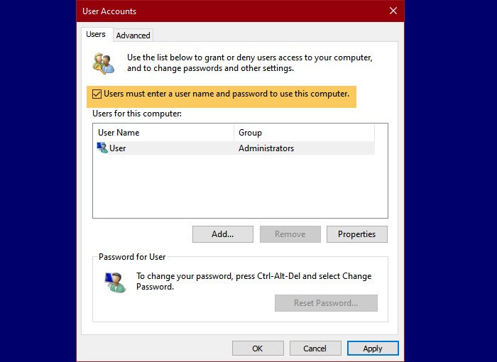 Fix Duplicate username at Login or Sign In screen in Windows 10 disable-autologin.jpg