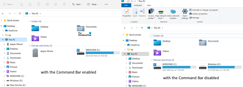How to disable the File Explorer Command Bar in Windows 11 disable-command-bar-1.png