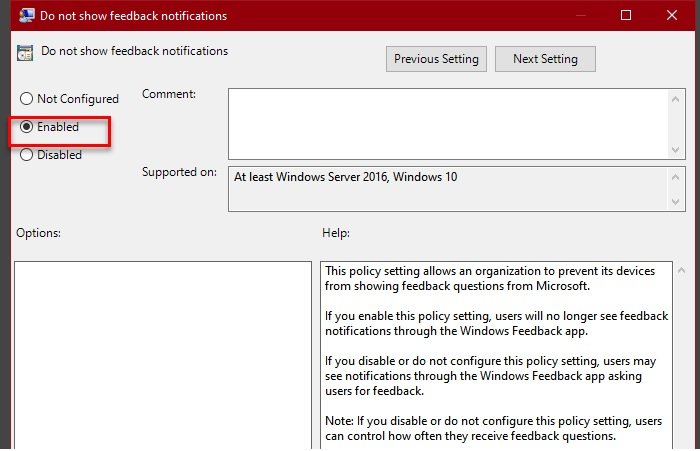 How to enable or disable Feedback Notification in Windows 10 disable-feedback-notification.jpg