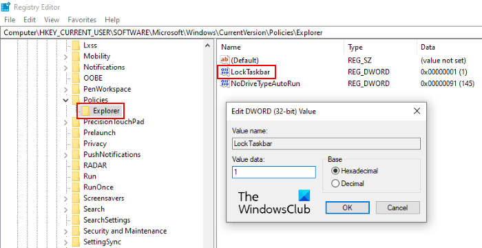 How to disable Lock the Taskbar option in Windows 10 Settings disable-lock-the-taskbar_regedit.png