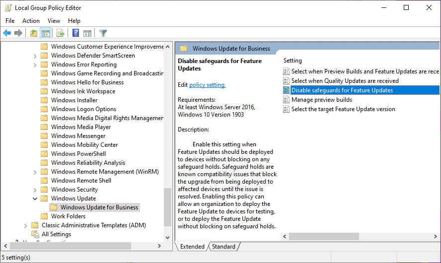 How to bypass Windows 10 Upgrade Blocks (Safeguard holds) disable-safeguard-holds-for-feature-updates.png