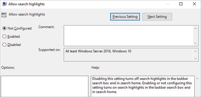 KB5011543 Update brings Search Highlights to Windows 10 disable-Search-Highlights-in-Group-policy-editor.png