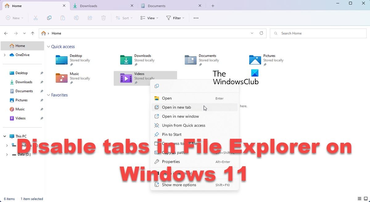 How to disable tabs in File Explorer on Windows 11? disable-tabs-in-File-Explorer-on-Windows-11.jpg