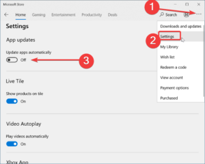 Turn off Automatic Updates for Microsoft Store apps via Registry, GPO or Command line disable-update-apps-automatically-1-300x240.png