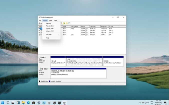 Windows 11 screenshots: Rounded corners, File Explorer, Action Center Disk-Management-Tool-676x420.jpg