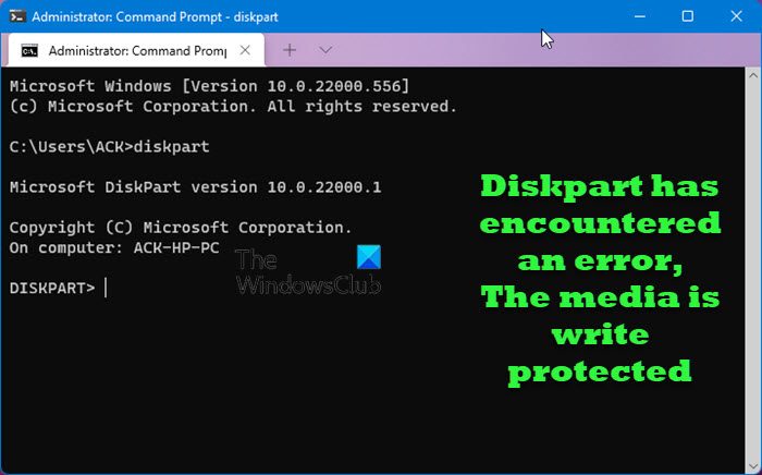 Diskpart has encountered an error, The media is write protected Diskpart-has-encountered-an-error-the-media-is-write-protected.jpg