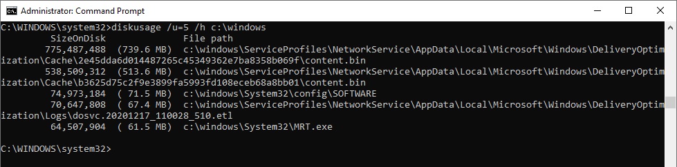 A handy disk analysis feature is coming to Windows 10 DiskUsage-tool.jpg