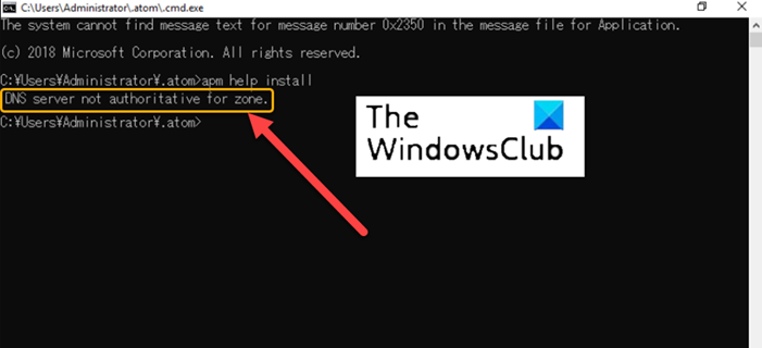 Fix DNS server not authoritative for zone error in Windows11/10 dns-server-not-autorotative.png