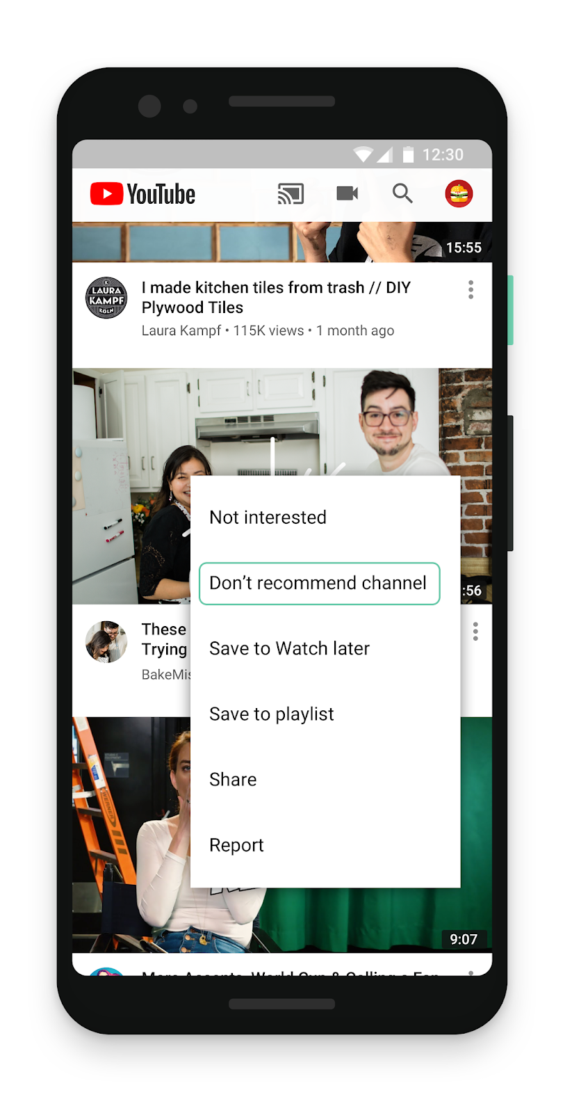 Google introduces new look for YouTube homepage on desktop and tablets dontRecommend_featureImage%2B%25283%2529.png