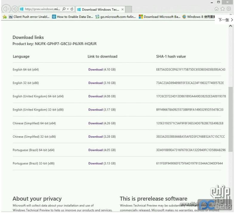 Windows Technical Preview weighs in around 4GB... Download%2Bwindows%2Btechnical%2Bpreview%2Bscreenshot%2Bfrom%2BMicrosoft%2Bwebsite-1.jpg