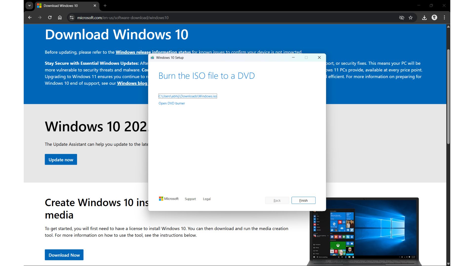 Windows 11 Media Creation Tool works again on Windows 10, downloads Windows 11 25H2 Build... Download-Completed-in-Media-Creation-Tool.jpg