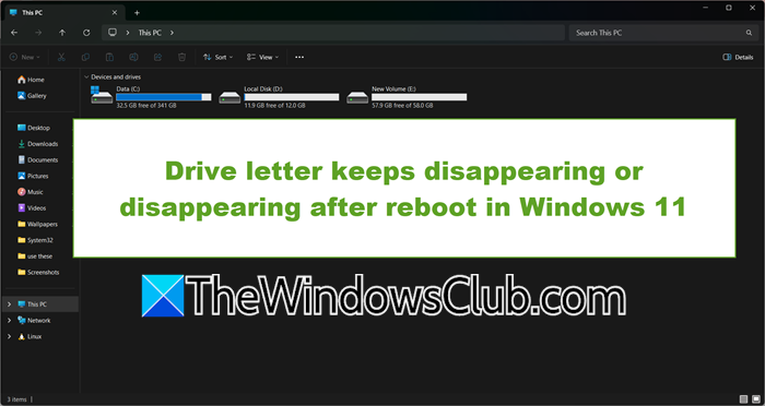 Drive letter keeps disappearing after reboot in Windows 11 drive-letter-disappear.png