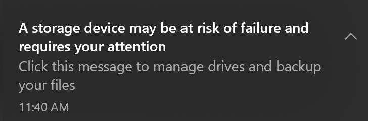 Windows 10 Insider Preview Build 20226.1000 (rs_prerelease) - Sept. 30 DriveHealthToast.png