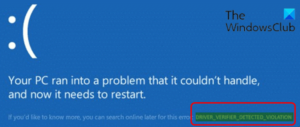 Fix DRIVER VERIFIER DETECTED VIOLATION Blue Screen error on Windows 10 DRIVER_VERIFIER_DETECTED_VIOLATION-Blue-Screen-error-300x127.png