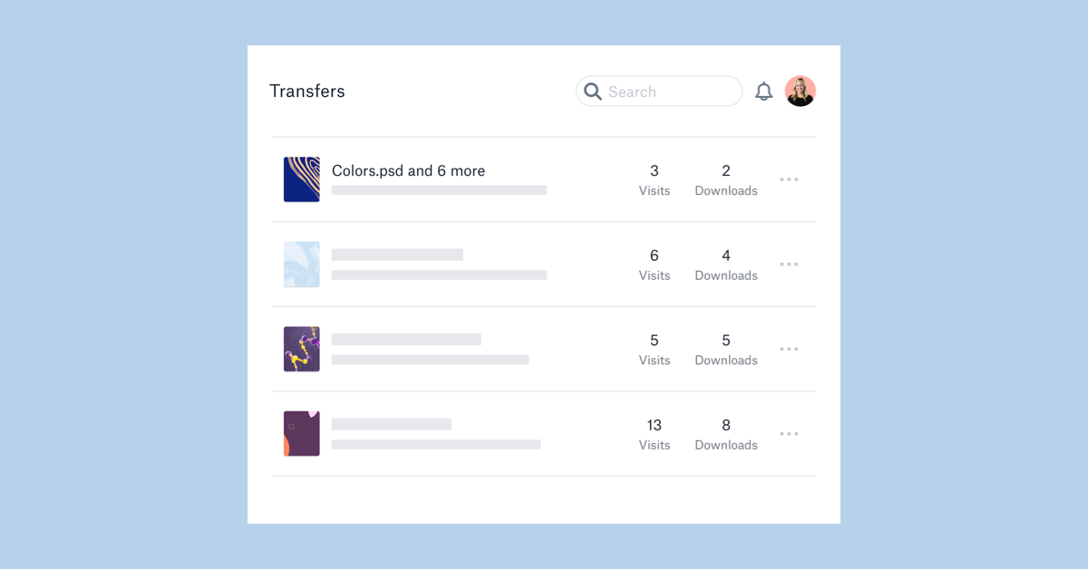 Dropbox Transfer now available to all users dropbox-transfer-viewership-stats.png