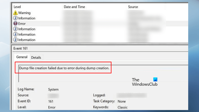 Dump file creation failed due to error during dump creation Dump-File-creation-failed-due-to-error-during-Dump-Creation.png