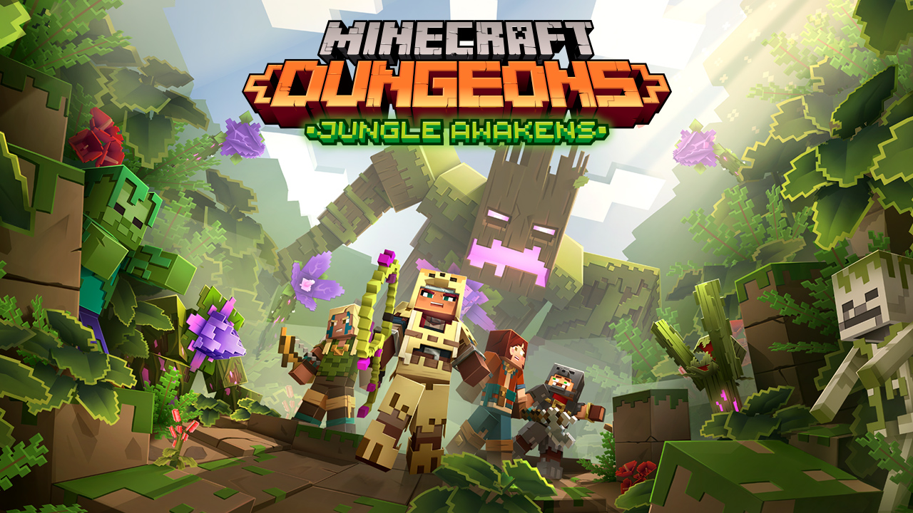 Minecraft Dungeons Online play dungeons-dlc-announcement-jungleawakens-keyart.jpg