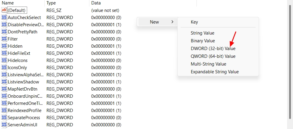 Microsoft says uninstalling Copilot in Windows 10 isn’t supported for now DWORD-32-bit-Value-in-the-Registry-Editor.jpg