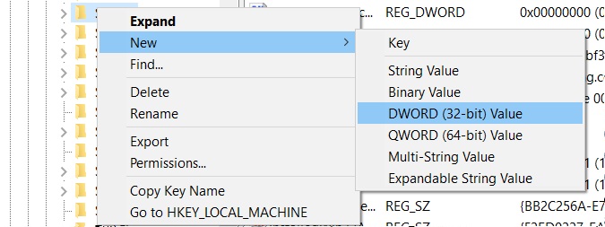 It’s not just you, Windows 10 Search is giving blank results DWORD-value.jpg