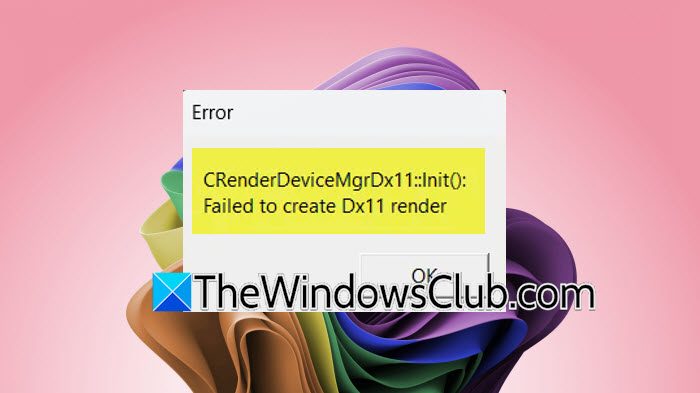 Failed to create DX11 render device in Windows 11 dx11-render.jpg