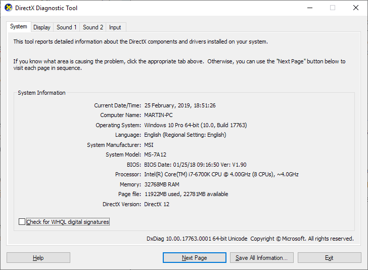 Microsoft bringing PC and Xbox gaming closer together dxdiag.png